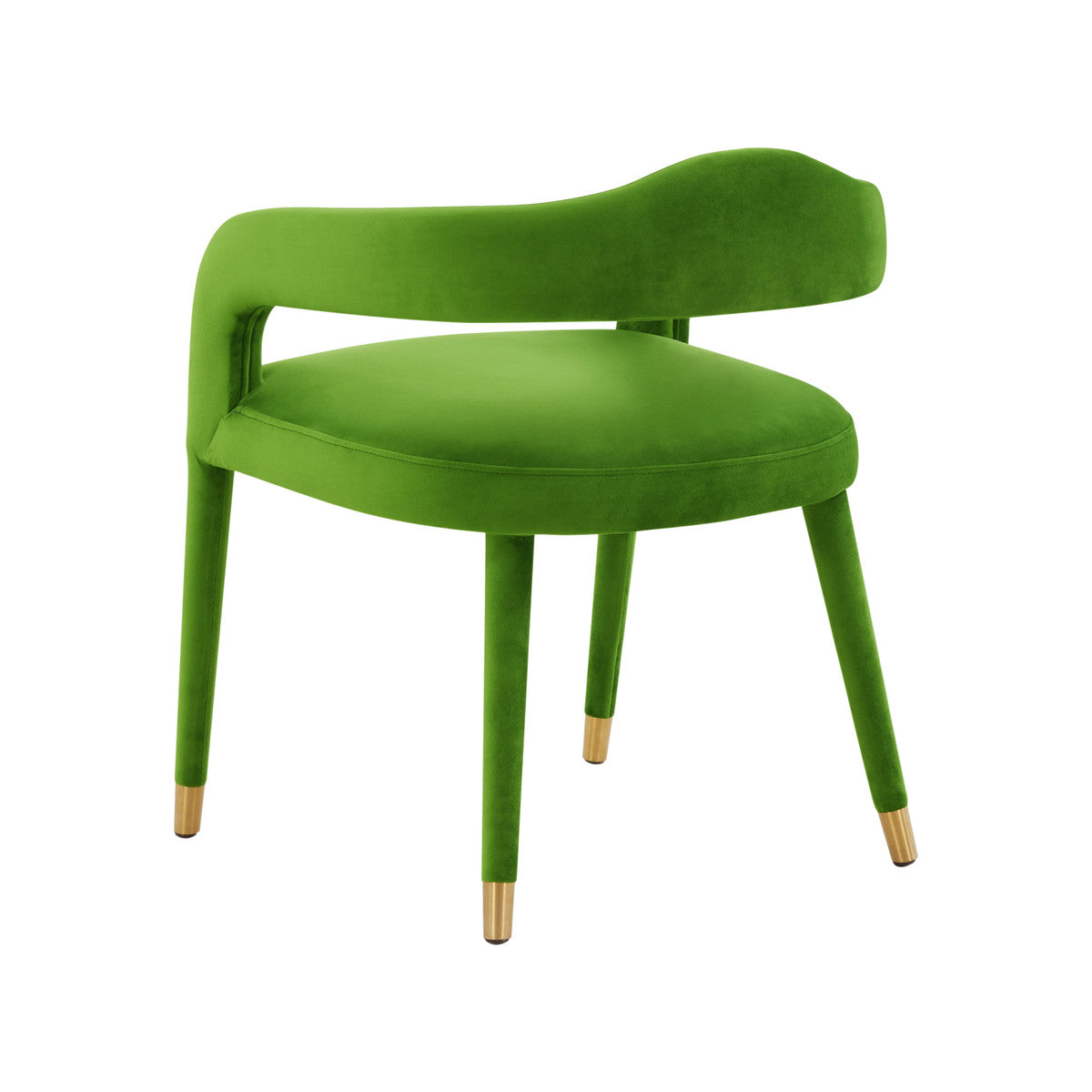 Lucia Green Velvet Dining Chair | BeBoldFurniture