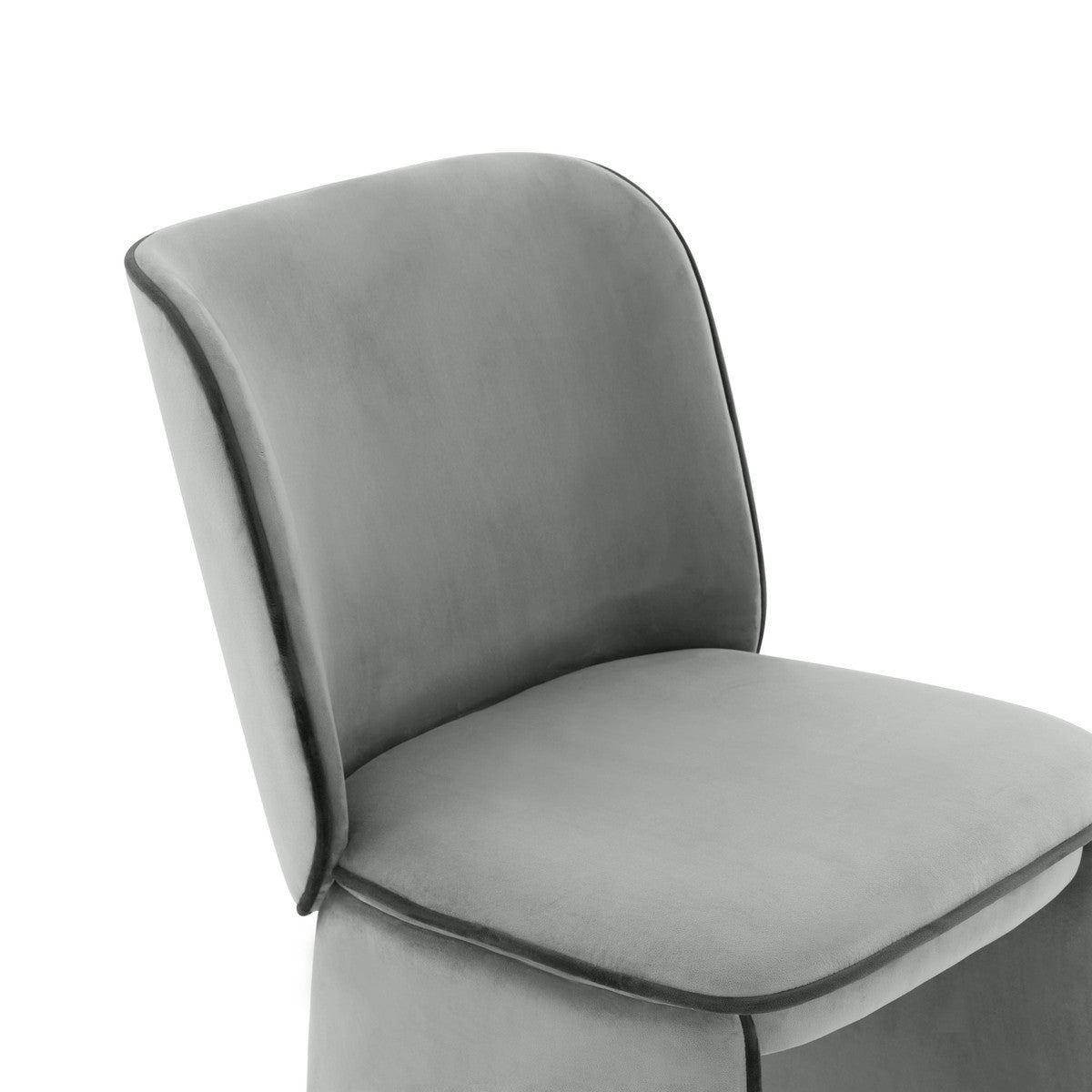 Kinsley Grey Velvet Dining Chair | BeBoldFurniture