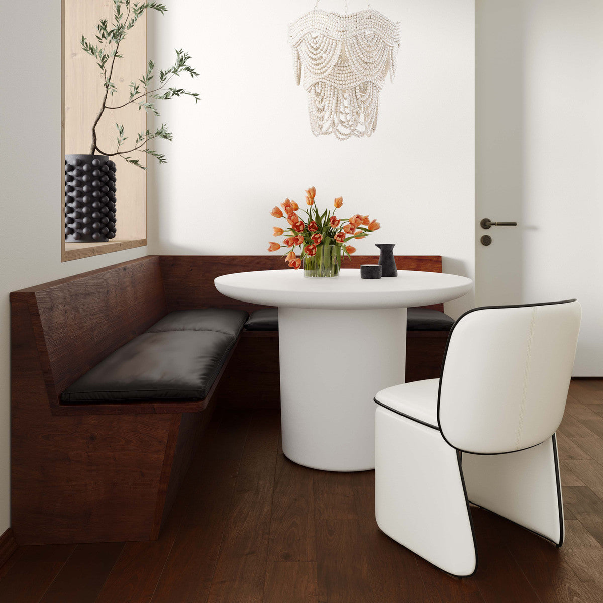 Kinsley Cream Velvet Dining Chair | BeBoldFurniture