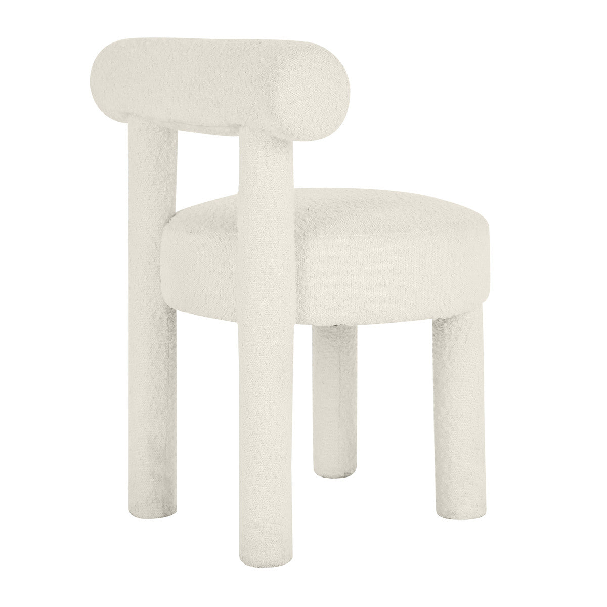 Carmel Cream Boucle Dining Chair | BeBoldFurniture