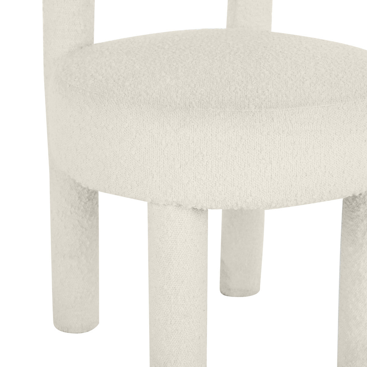 Carmel Cream Boucle Dining Chair | BeBoldFurniture