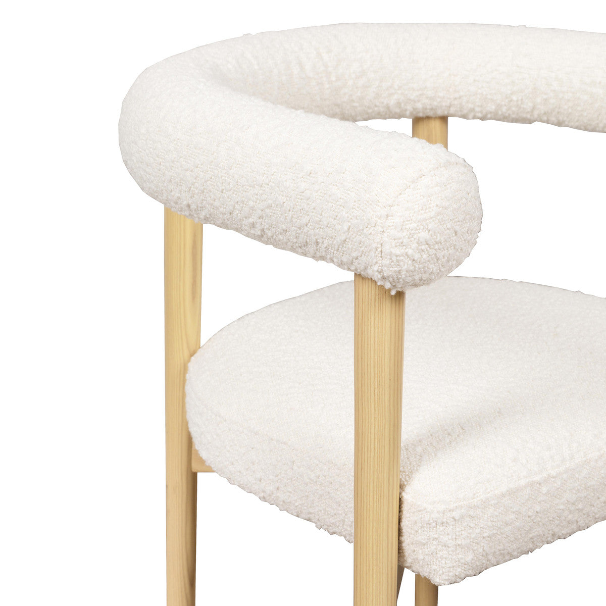 Spara Cream Boucle Dining Chair | BeBoldFurniture