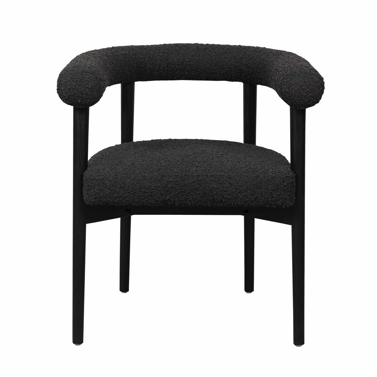 Spara Black Boucle Dining Chair | BeBoldFurniture