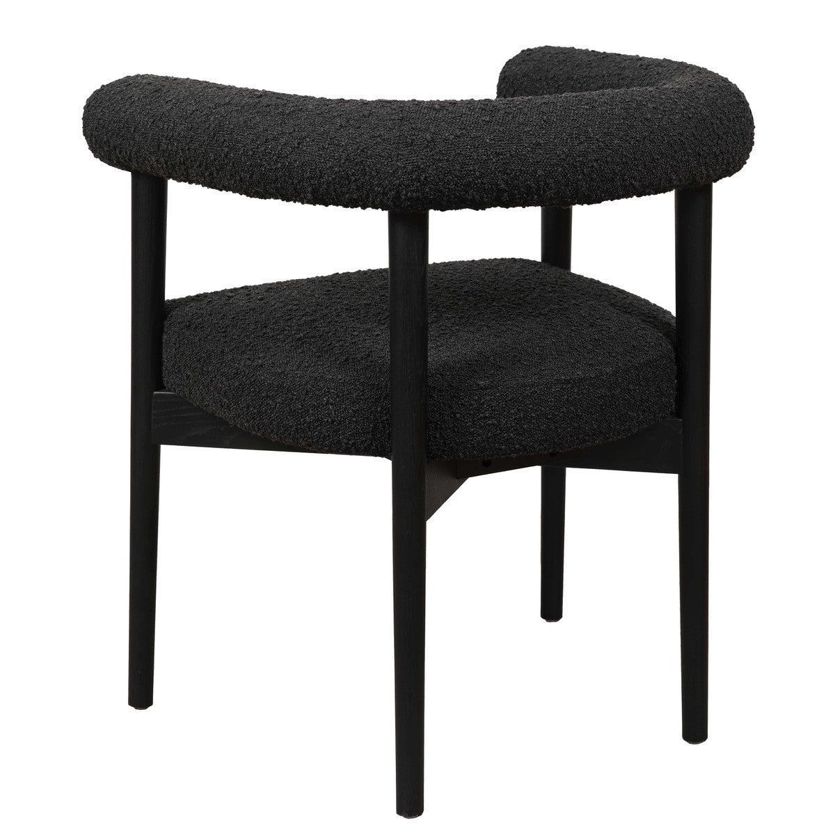 Spara Black Boucle Dining Chair | BeBoldFurniture