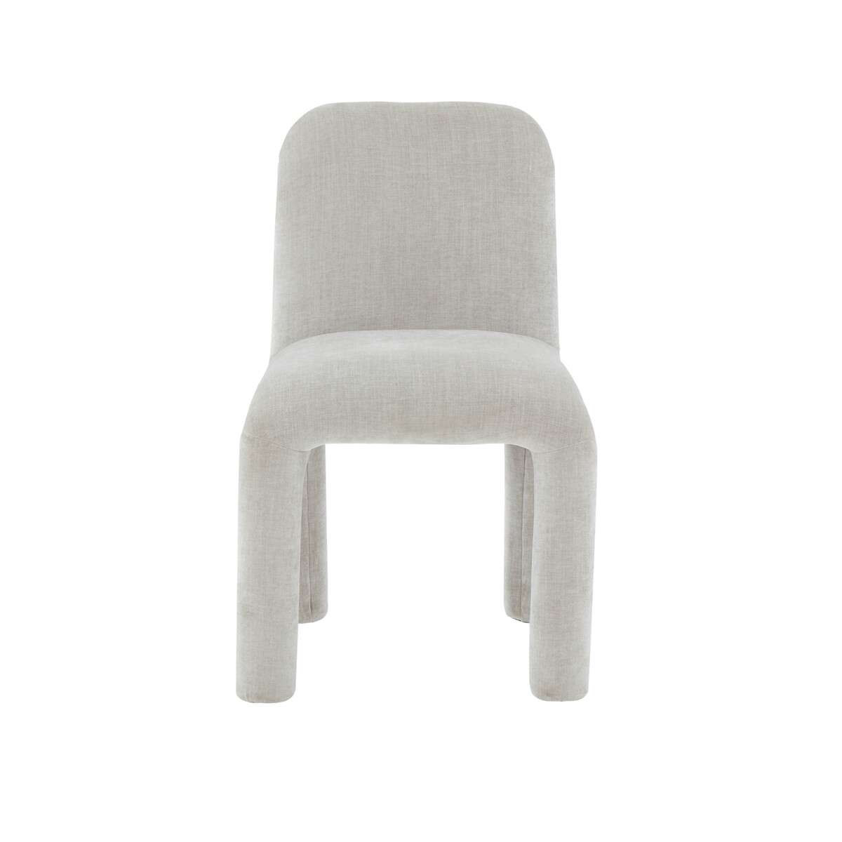Georgia Light Grey Chenille Dining Chair | BeBoldFurniture
