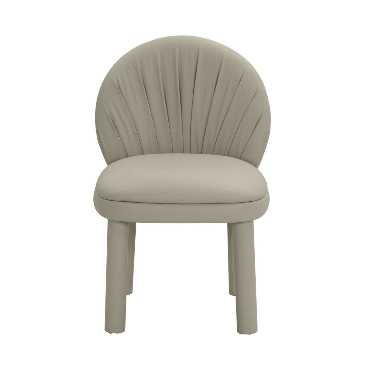 Aliyah Grey Vegan Leather Dining Chair | BeBoldFurniture