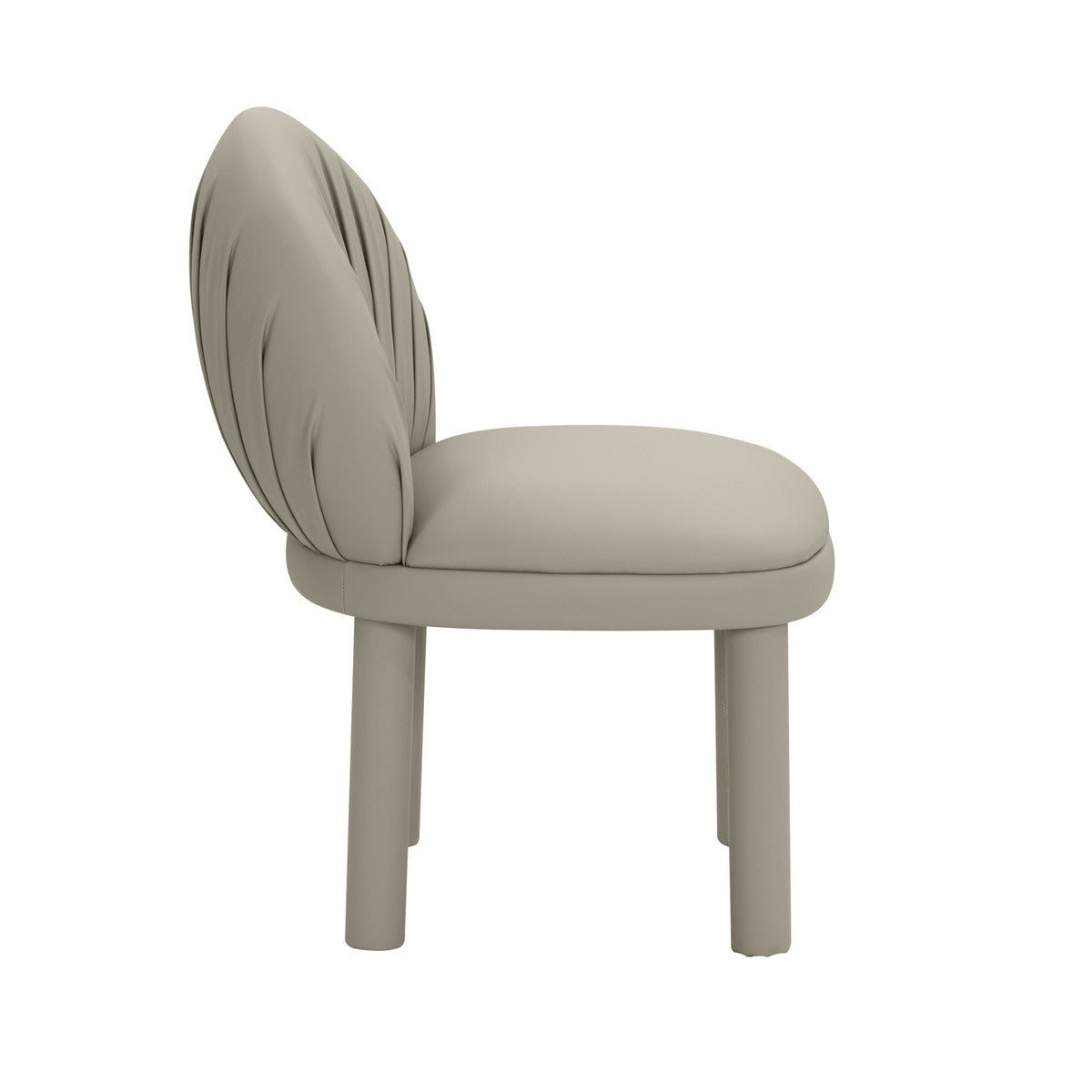 Aliyah Grey Vegan Leather Dining Chair | BeBoldFurniture