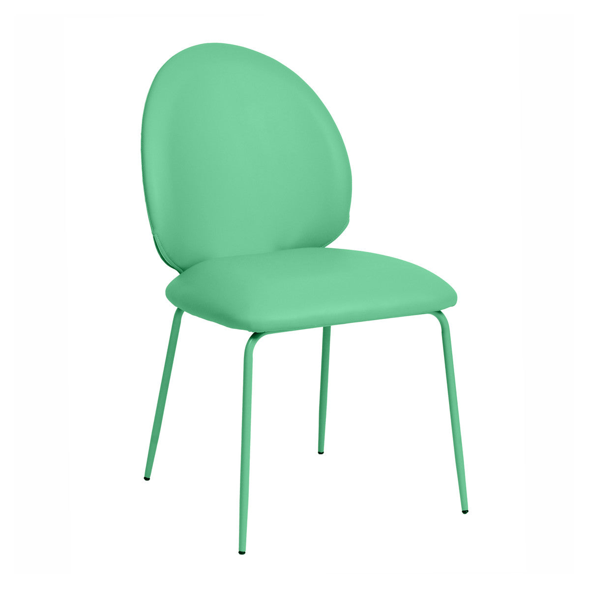 Lauren Green Vegan Leather Kitchen Chairs - Set of 2 | BeBoldFurniture