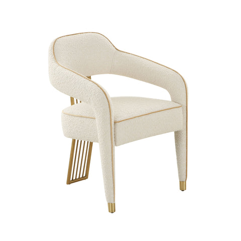 Corralis Cream Boucle Dining Chair | BeBoldFurniture