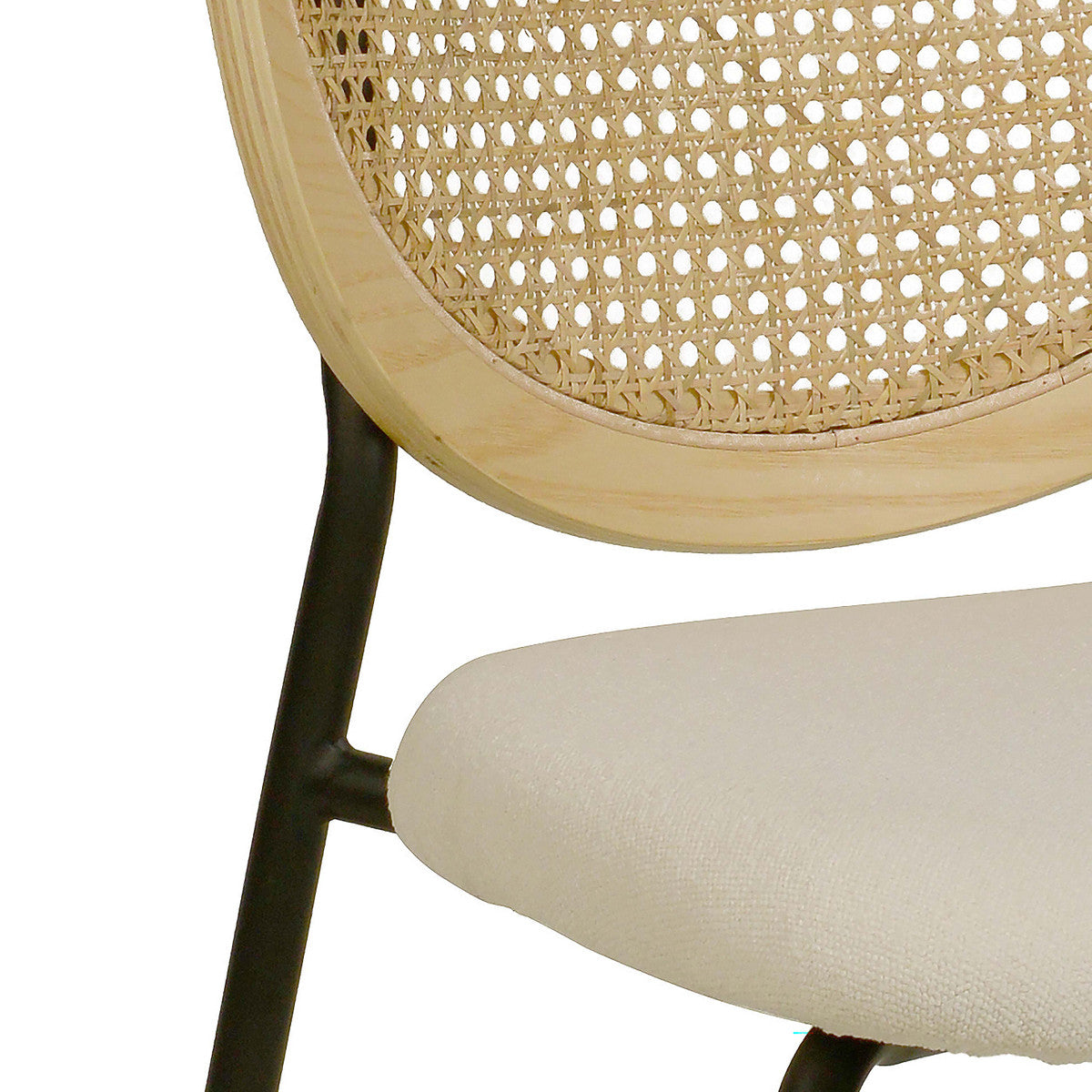 Nessie Natural Rattan Dining Chair - Set of 2 | BeBoldFurniture