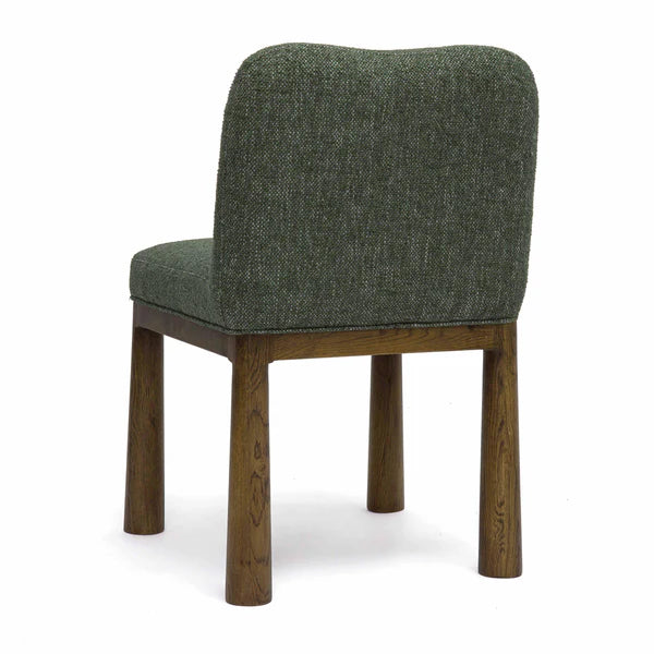 Tiara Forest Green Performance Basketweave Fabric Dining Chair | BeBoldFurniture