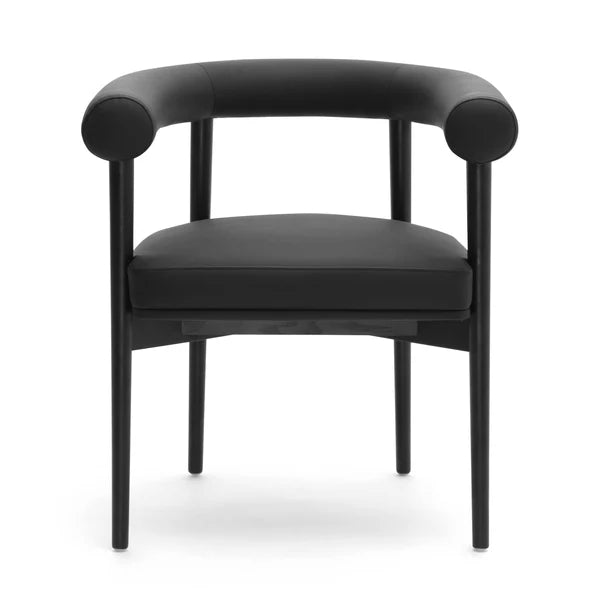 Spara Black Performance Vegan Leather Dining Chair | BeBoldFurniture