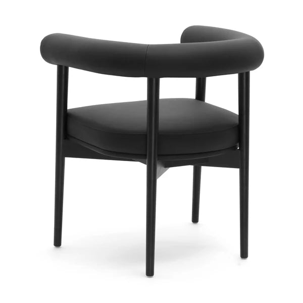 Spara Black Performance Vegan Leather Dining Chair | BeBoldFurniture