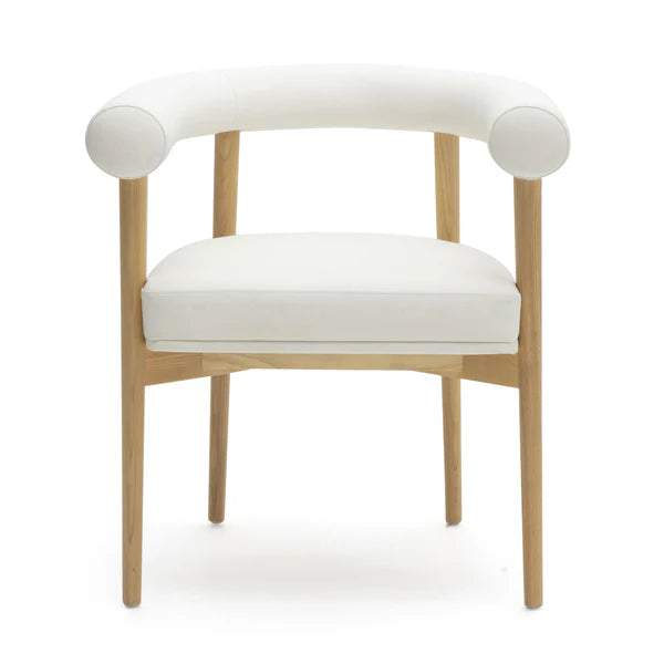 Spara White Performance Vegan Leather Dining Chair | BeBoldFurniture