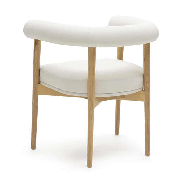 Spara White Performance Vegan Leather Dining Chair | BeBoldFurniture