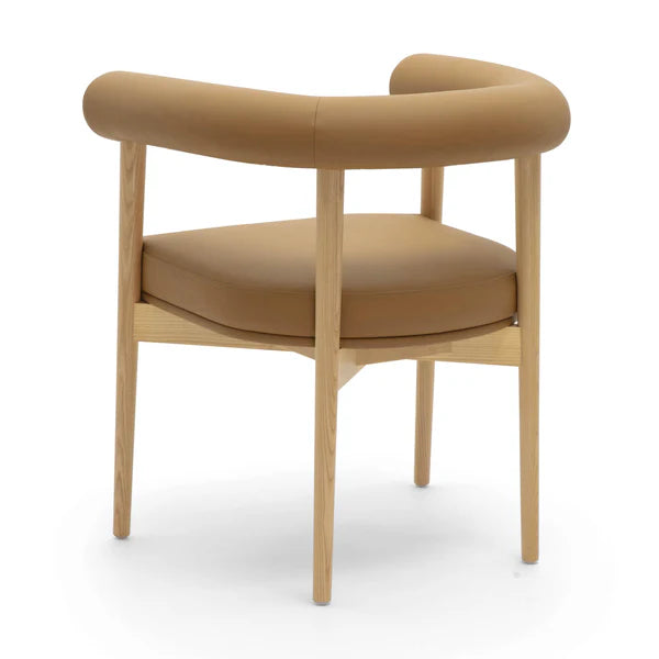 Spara Cognac Performance Vegan Leather Dining Chair | BeBoldFurniture