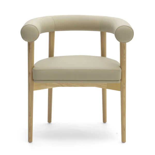 Spara Taupe Performance Vegan Leather Dining Chair | BeBoldFurniture