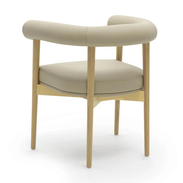 Spara Taupe Performance Vegan Leather Dining Chair | BeBoldFurniture
