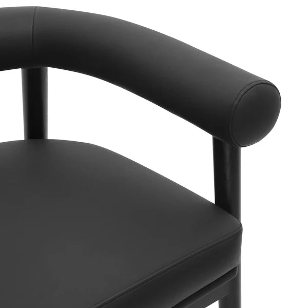 Spara Black Performance Vegan Leather Counter Stool | BeBoldFurniture