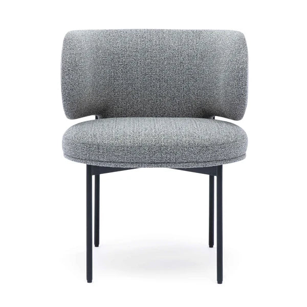Maureen Speckled Grey Performance Boucle Dining Chair | BeBoldFurniture