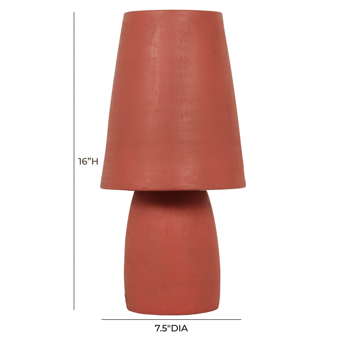 Porcini Red Terracotta Table Lamp | BeBoldFurniture
