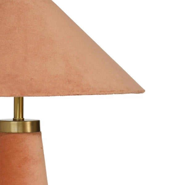 Graham Terracotta Velvet Table Lamp | BeBoldFurniture