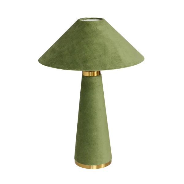 Graham Moss Green Velvet Table Lamp | BeBoldFurniture