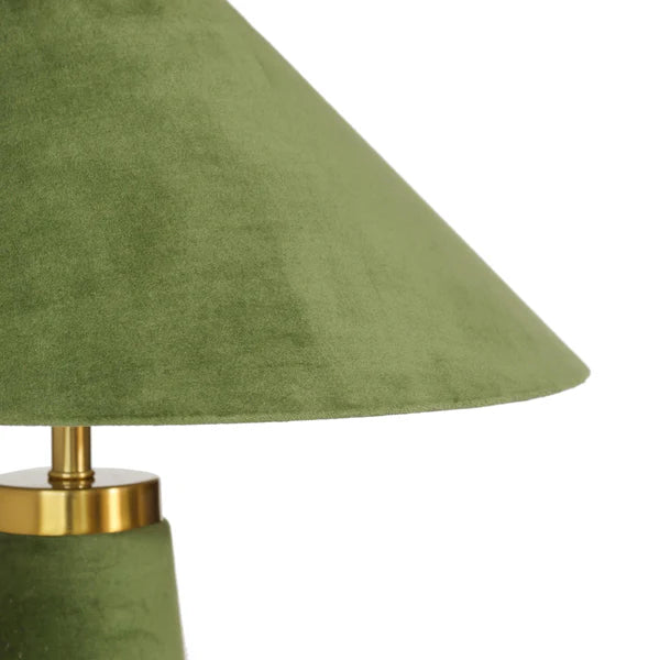 Graham Moss Green Velvet Table Lamp | BeBoldFurniture