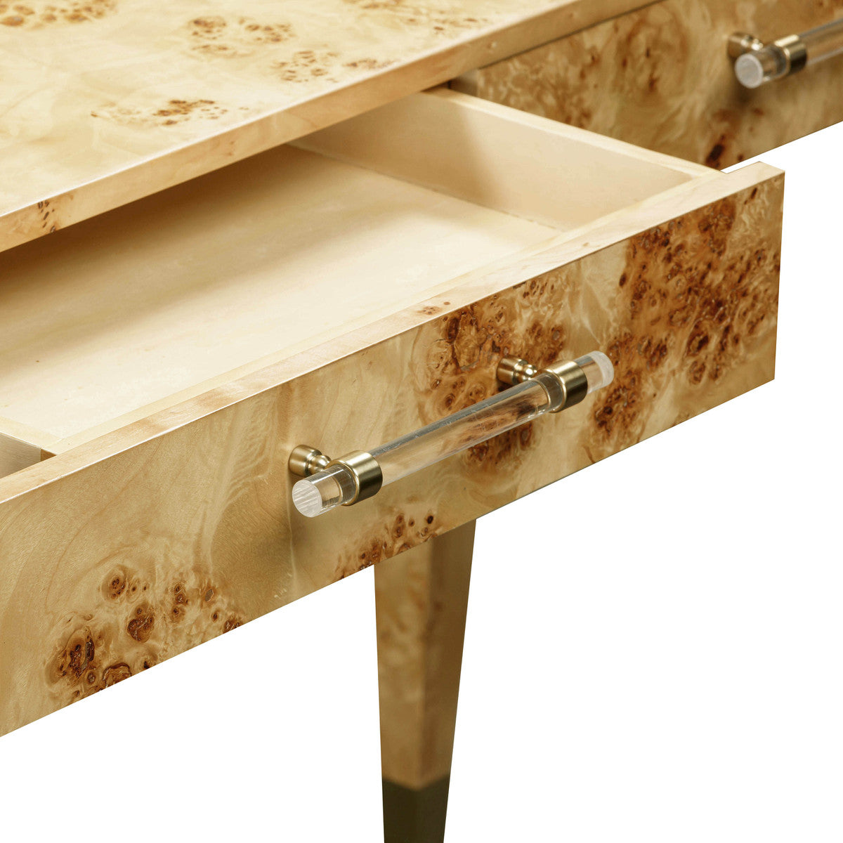 Brandyss Natural Burl Work Desk | BeBoldFurniture