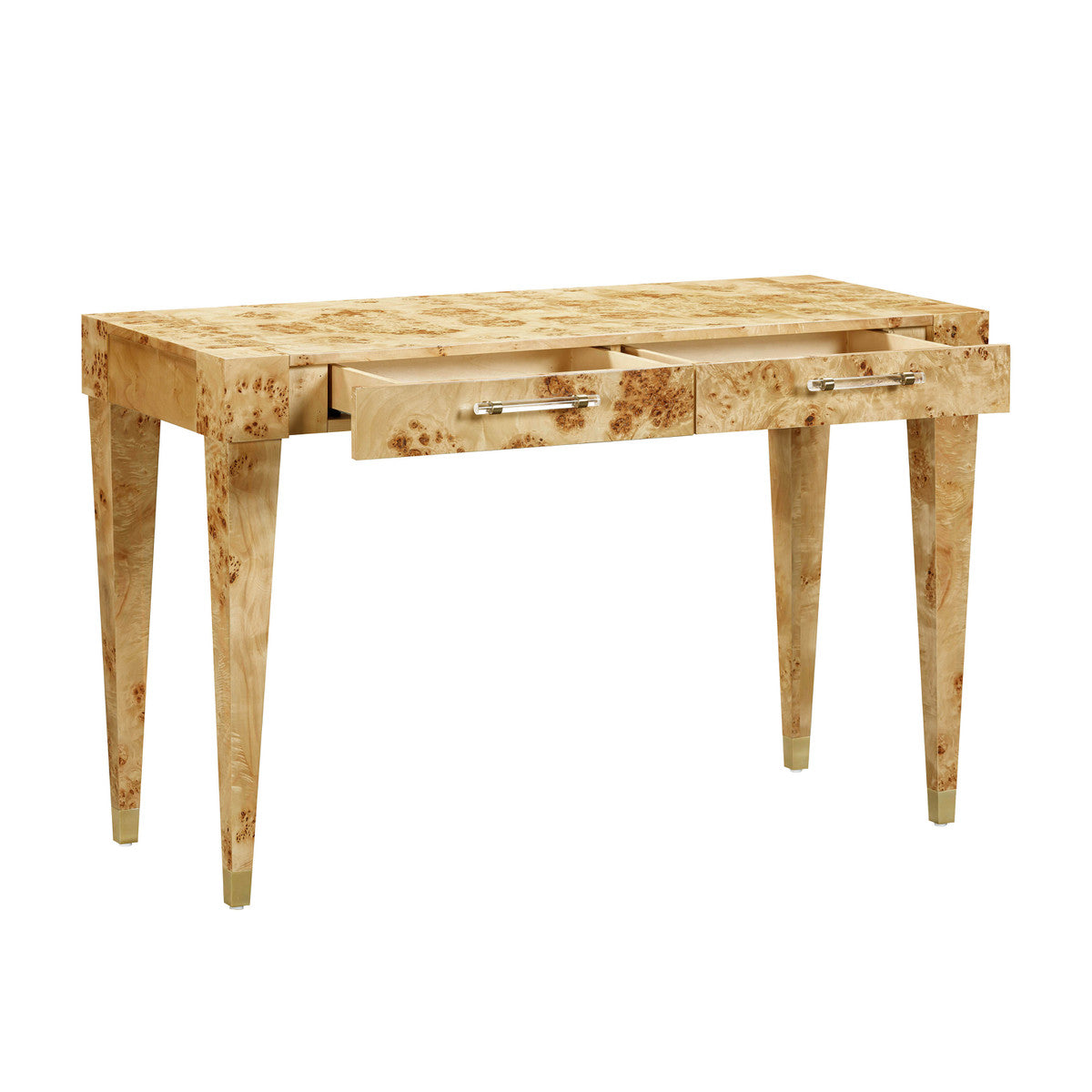 Brandyss Natural Burl Work Desk | BeBoldFurniture