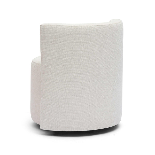 Alyssa Cream Chenille Rolling Desk Chair | BeBoldFurniture 