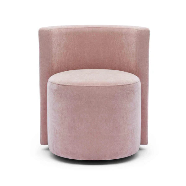 Alyssa Pink Upcycled Velvet Rolling Desk Chair | BeBoldFurniture