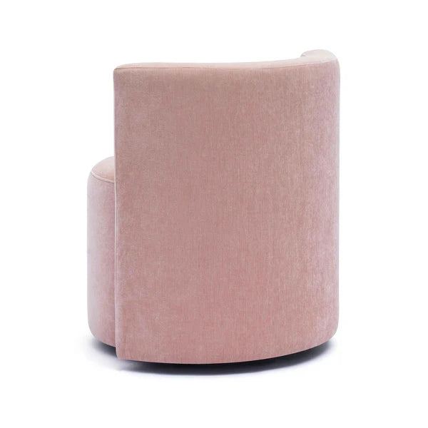 Alyssa Pink Upcycled Velvet Rolling Desk Chair | BeBoldFurniture