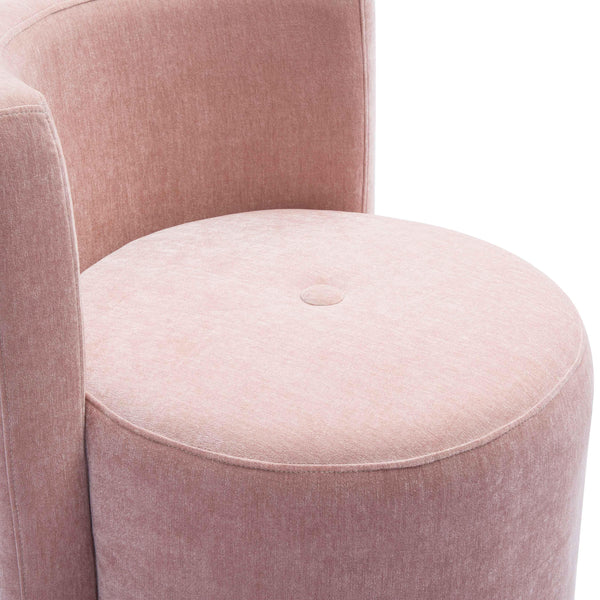 Alyssa Pink Upcycled Velvet Rolling Desk Chair | BeBoldFurniture