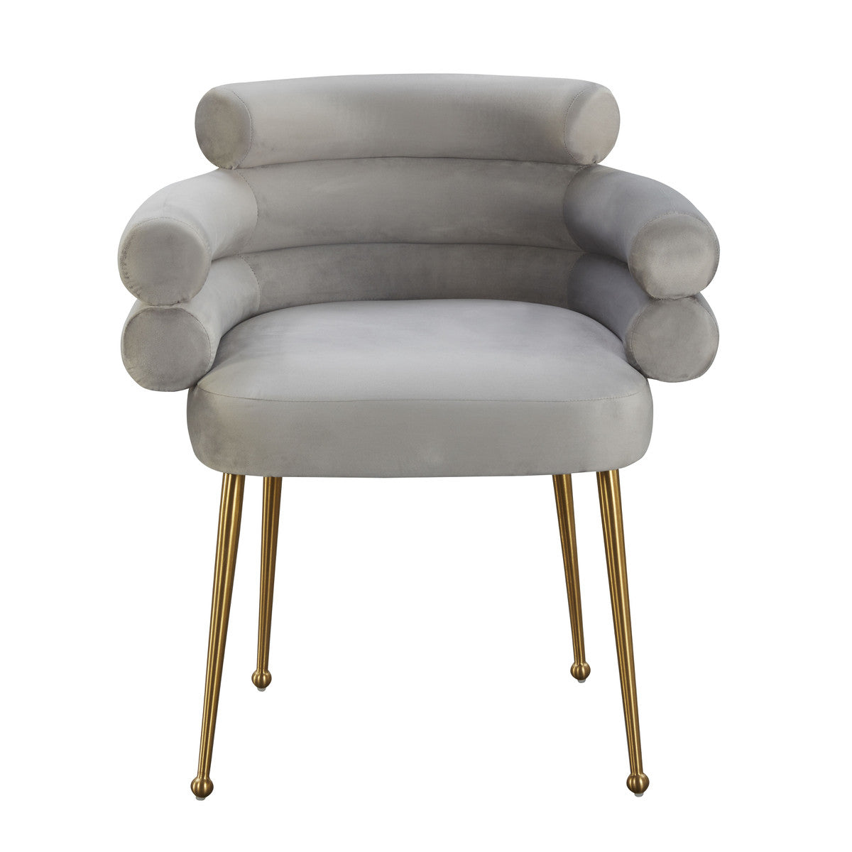 Dente Grey Velvet Dining Chair By Inspire Me! Home Decor