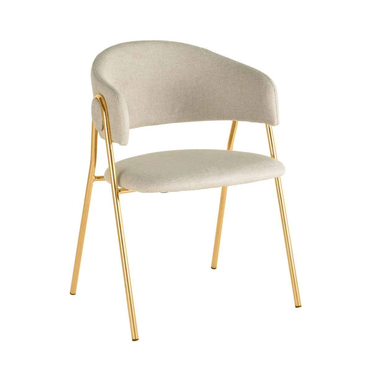 Lara Cream Dining Chair - Set of 2 | BeBoldFurniture