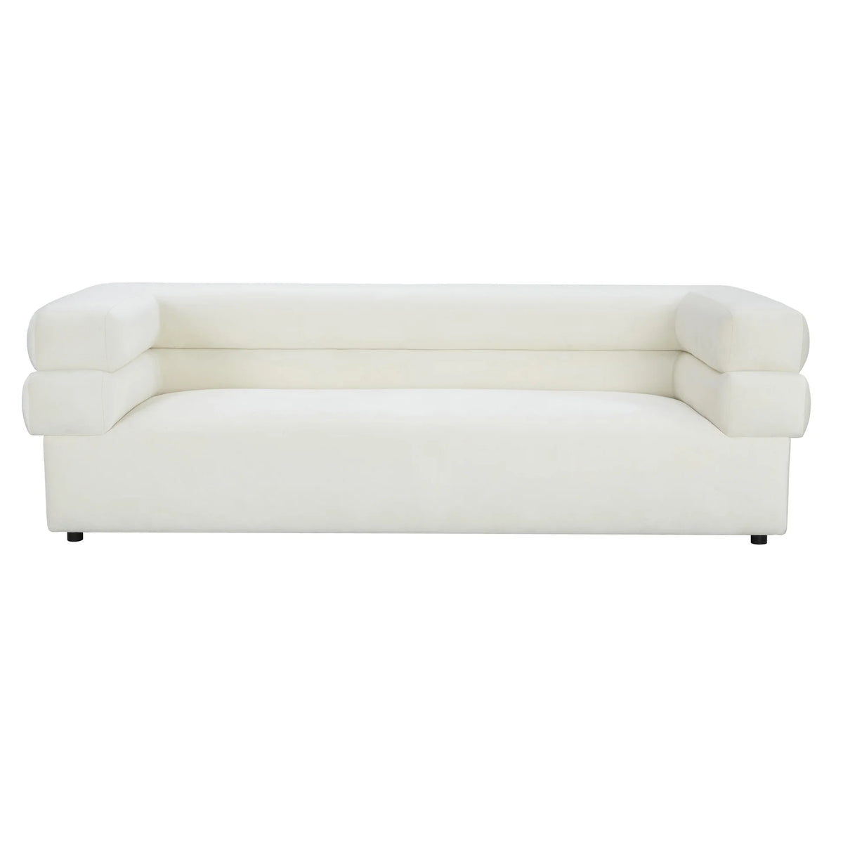 Elsa Cream Velvet Sofa | BeBoldFurniture