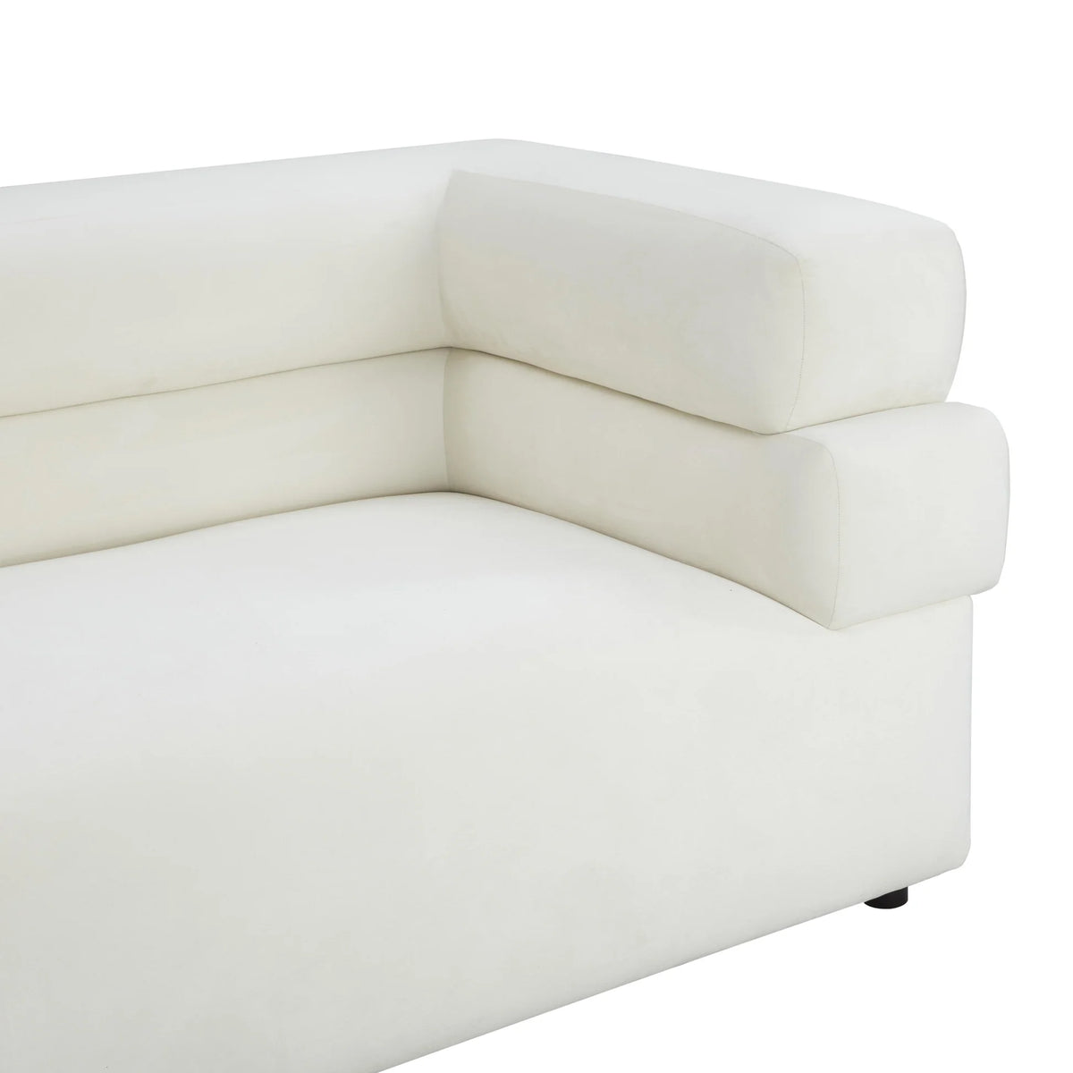 Elsa Cream Velvet Sofa | BeBoldFurniture