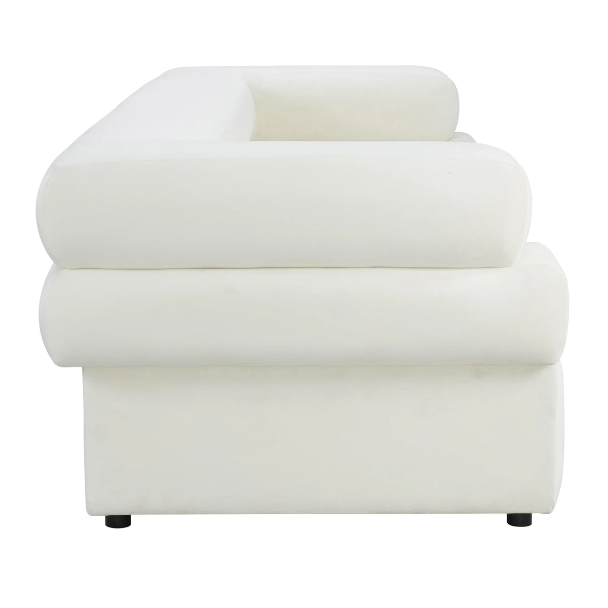 Elsa Cream Velvet Sofa | BeBoldFurniture