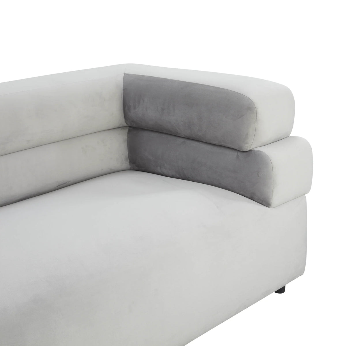 Elsa Light Grey Velvet Sofa | BeBoldFurniture