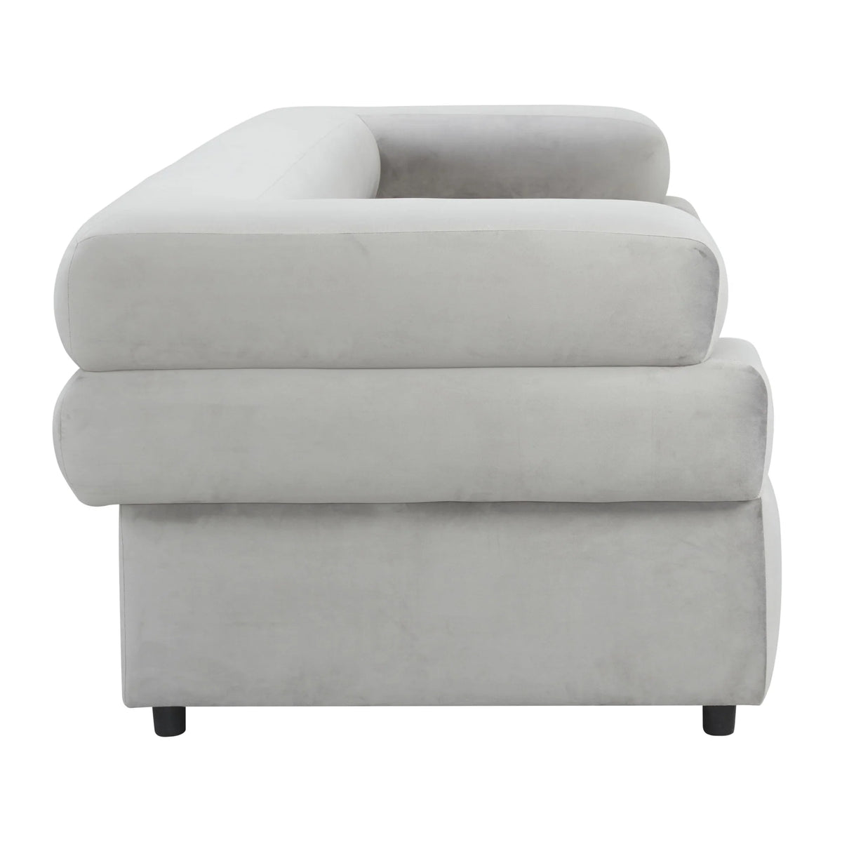Elsa Light Grey Velvet Sofa | BeBoldFurniture