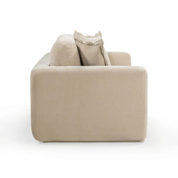 Miri Sand Upcycled Washed Velvet Sofa | BeBoldFurniture