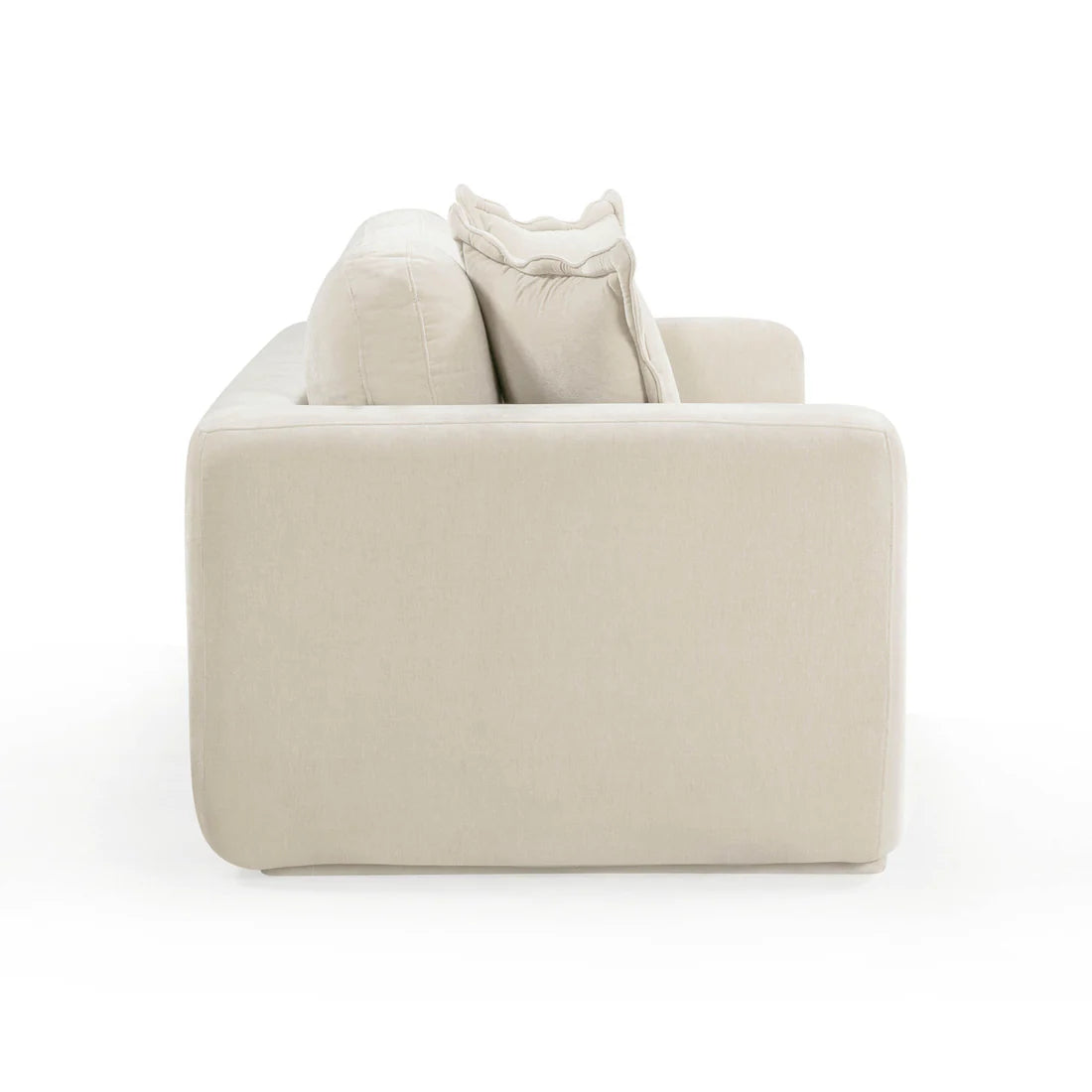 Miri Cream Upcycled Washed Velvet Sofa | BeBoldFurniture