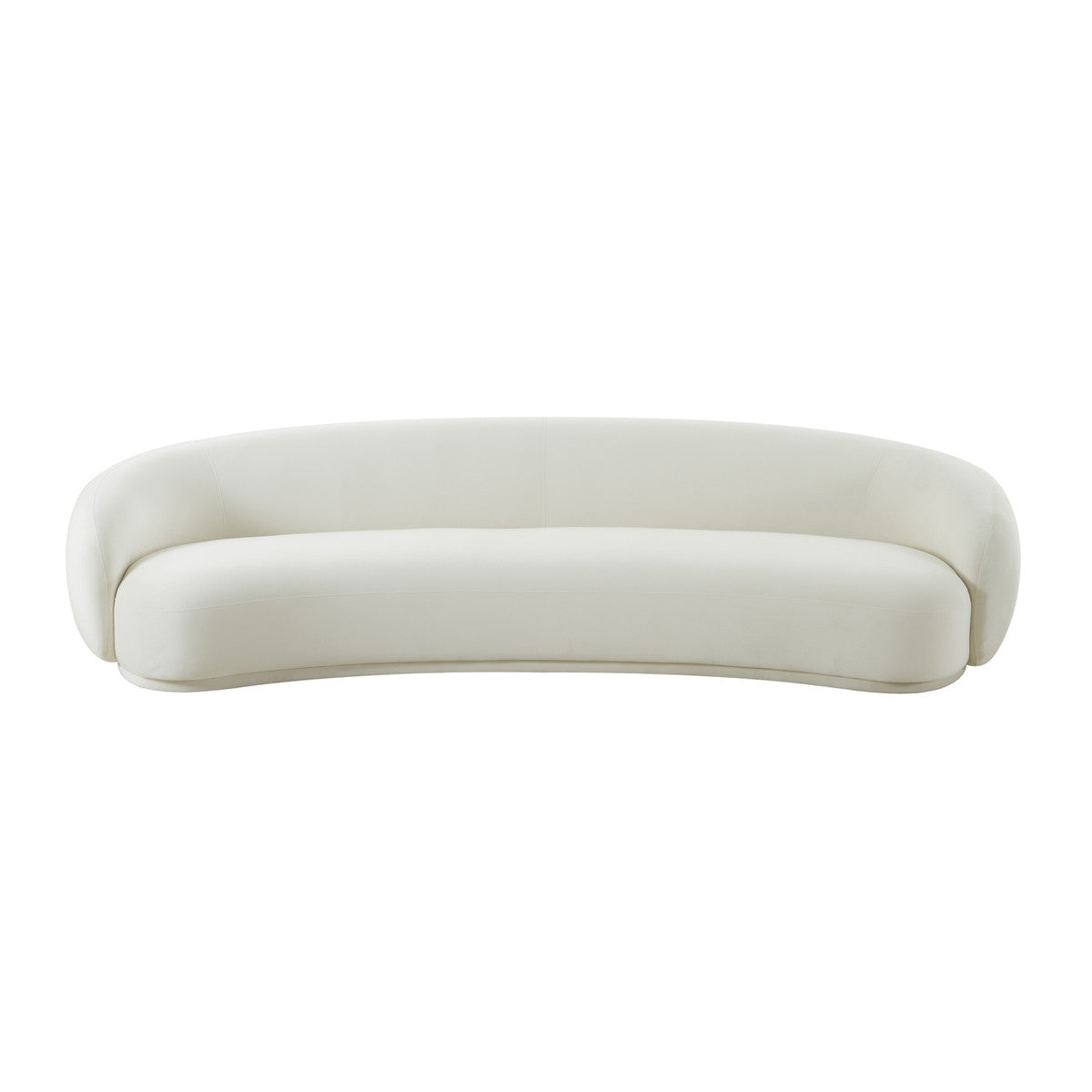 Kendall Cream Velvet 120" Sofa | BeBoldFurniture