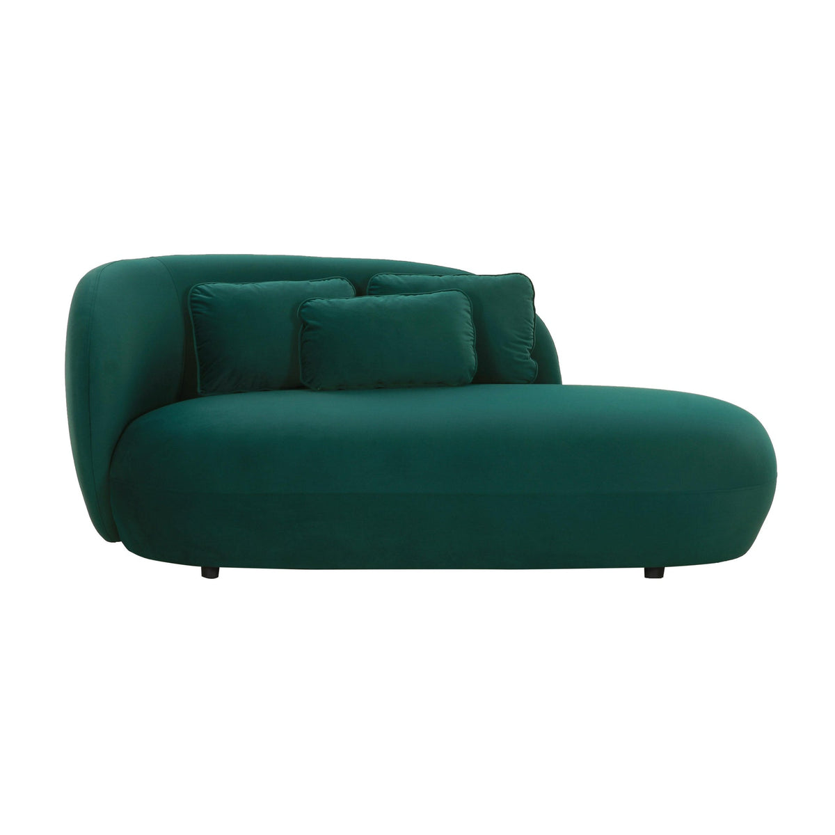 Galet Green Velvet Chaise | BeBoldFurniture