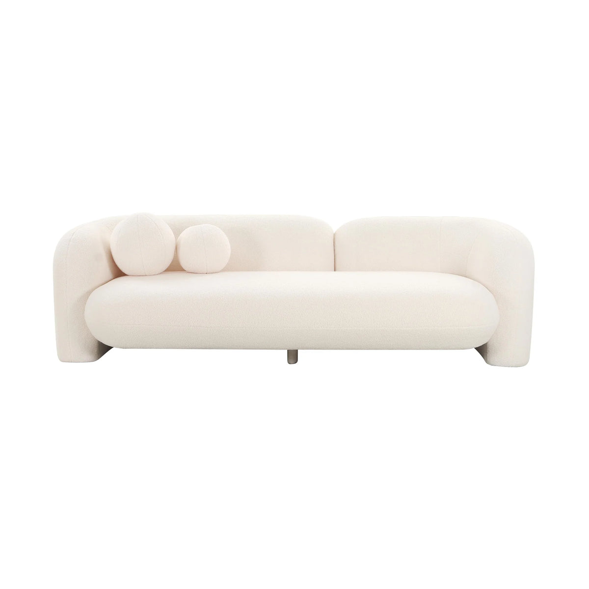 Amelie Cream Faux Fur Sofa | BeBoldFurniture