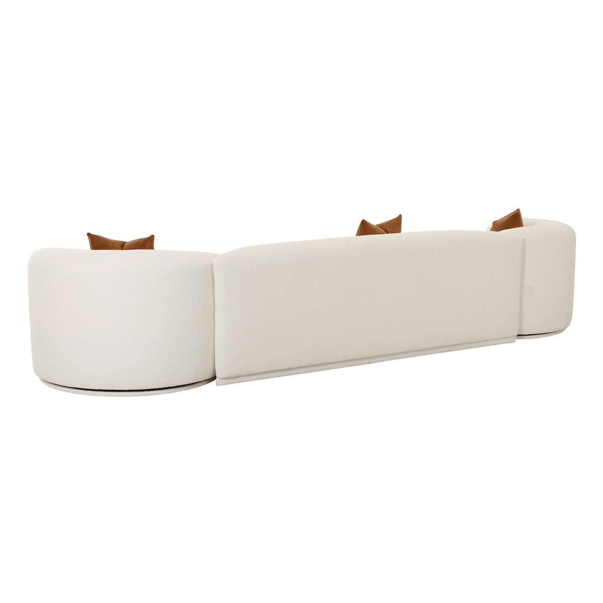 Fickle Cream Boucle 3-Piece Modular Sofa | BeBoldFurniture