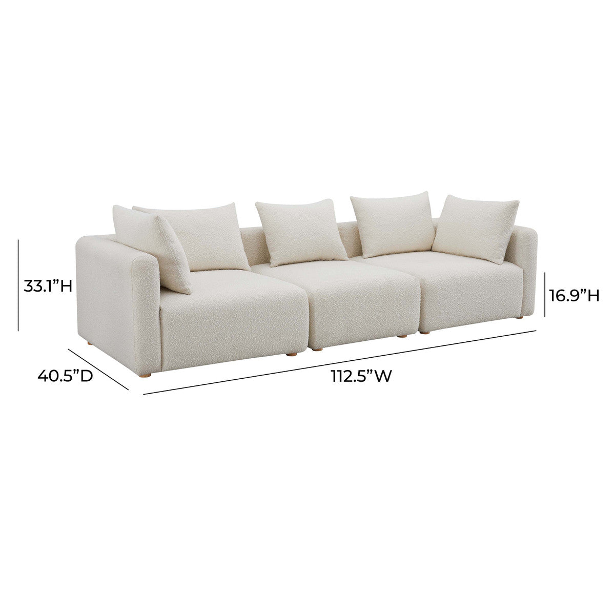 Hangover Cream Boucle Sofa | BeBoldFurniture