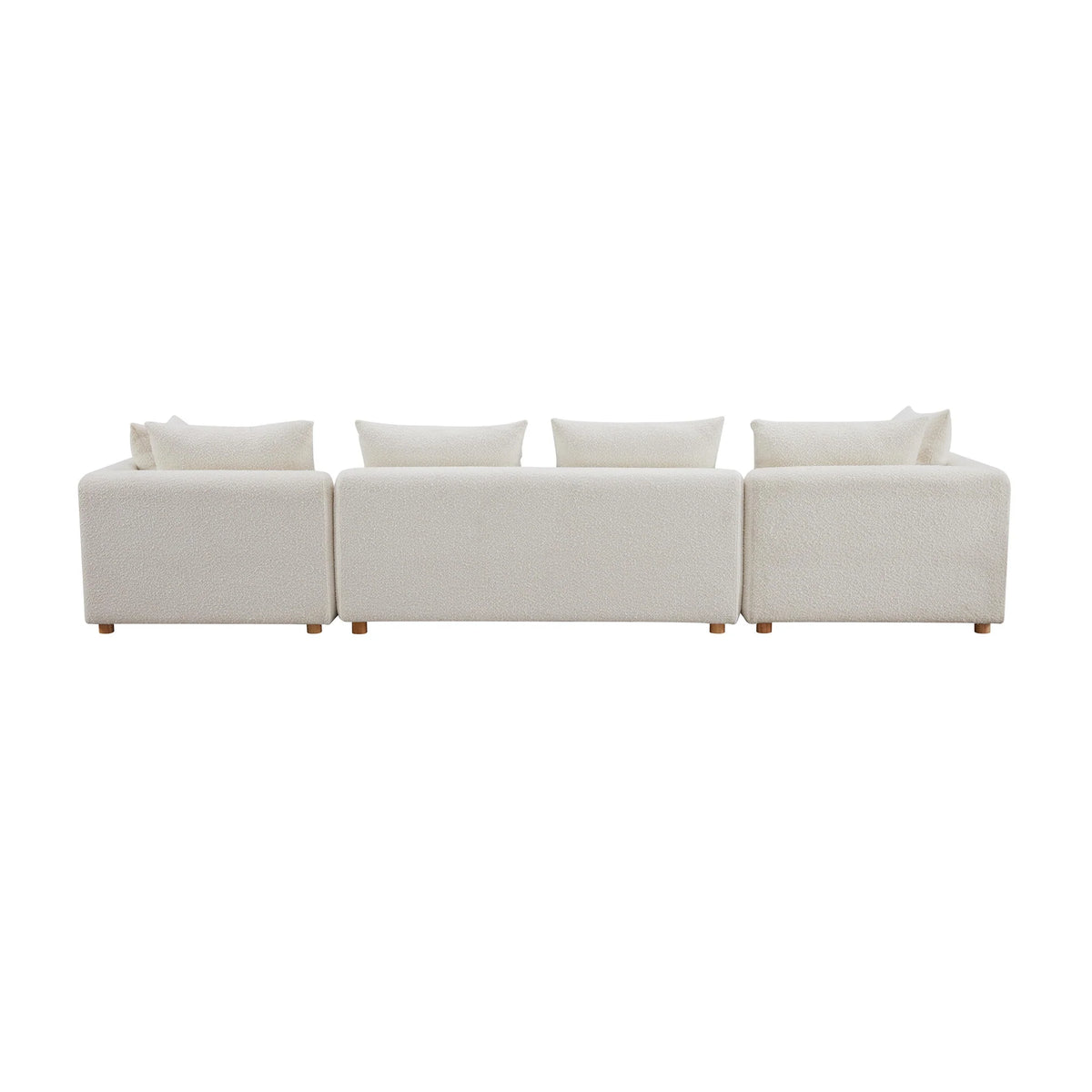 Hangover Cream Boucle 145" Long Sofa | BeBoldFurniture