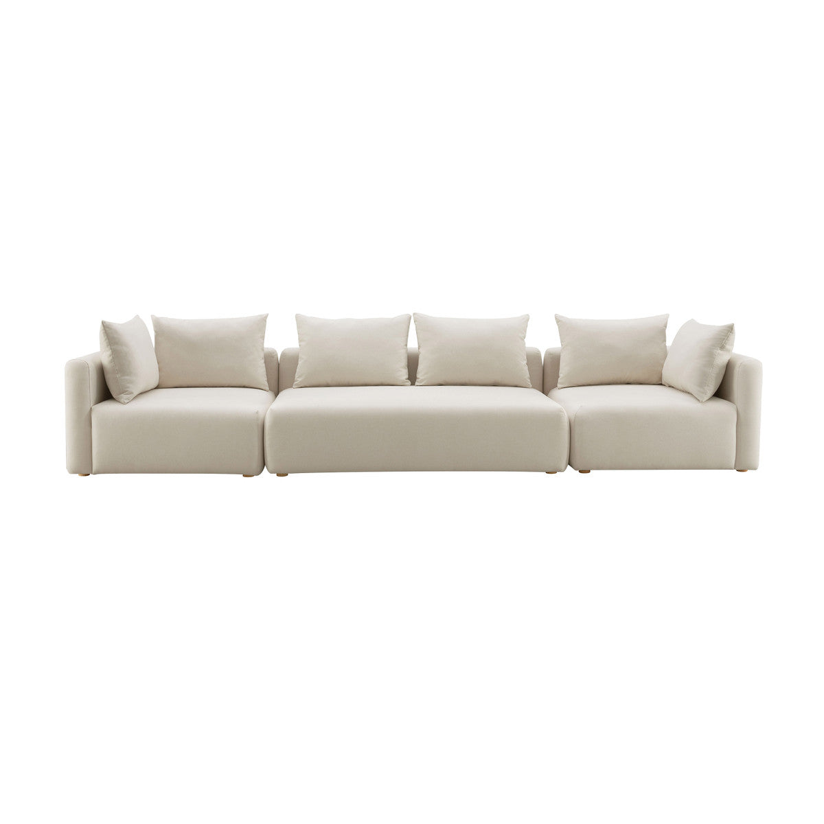 Hangover Cream Linen 145" Long Sofa | BeBoldFurniture